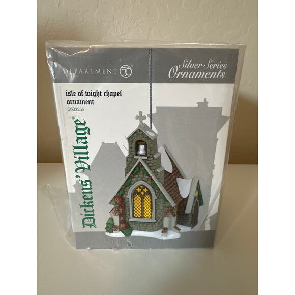 Department 56 Dickins' Village Isle of Wight Chapel 6002255 Christmas Ornament - Picture 1 of 6